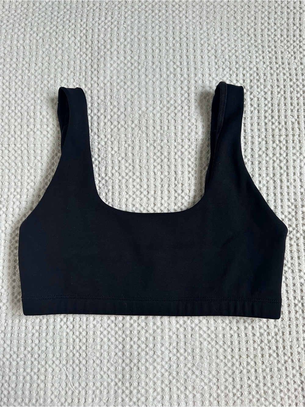 Oak and Fort Black Women's Scoop Neck Bralette